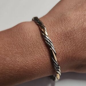 Maypole Dance Mixed Metal Bracelet by Sergio Lub Jewelry